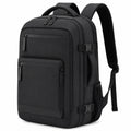 Sac à dos 48 x 32 x 18 cm noir en polyester avec compartiments multiples pour travail et voyage